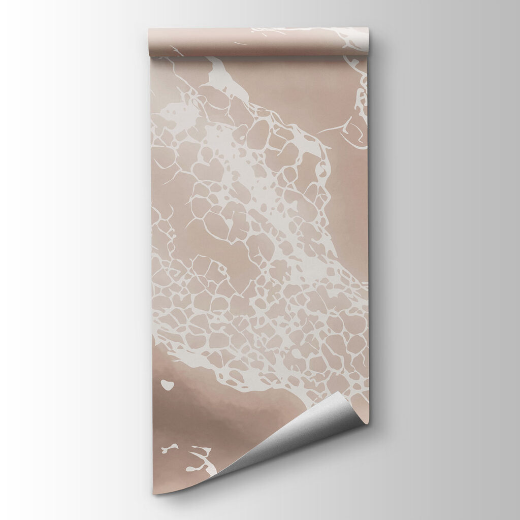 White and brown marbled surface
