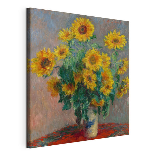 Painting of sunflowers in a vase Painting of sunflowers in a vase