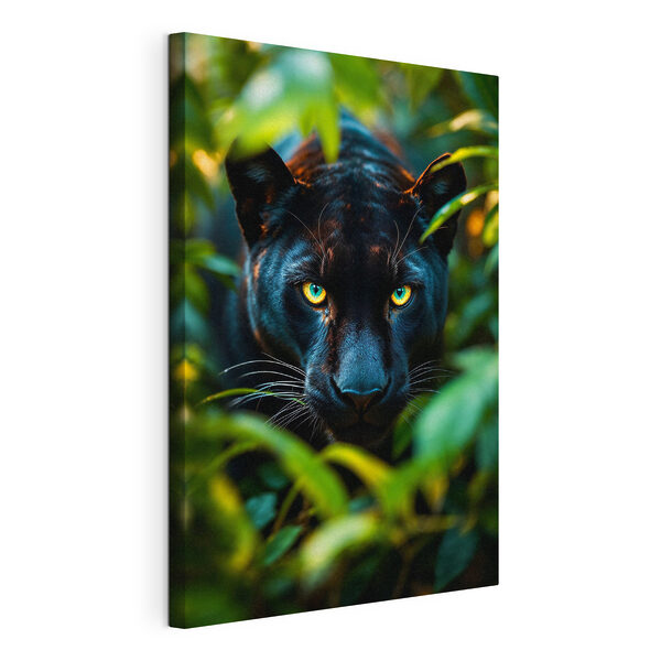 Obraz Čierny panter so zelenými očami (Katalógové číslo: s41930) Obraz Obraz Čierny panter so zelenými očami (Katalógové číslo: s41930)