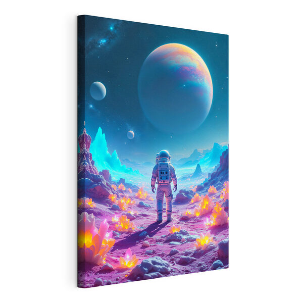 Obraz Astronaut kráčajúci po púšti