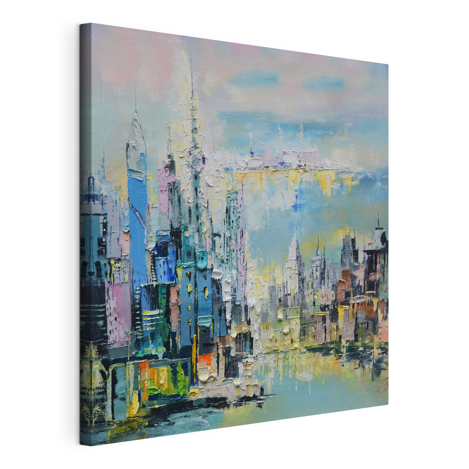 Painting of a city