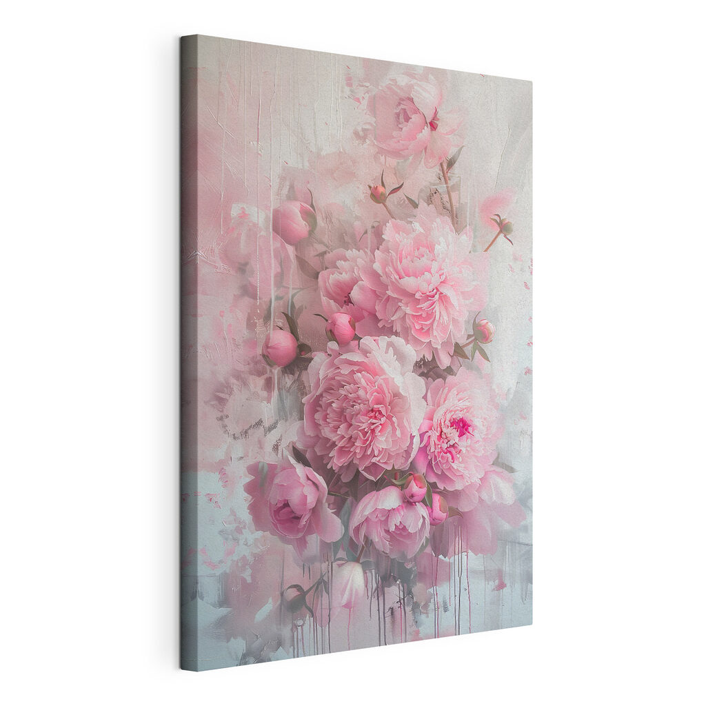 A bunch of pink flowers