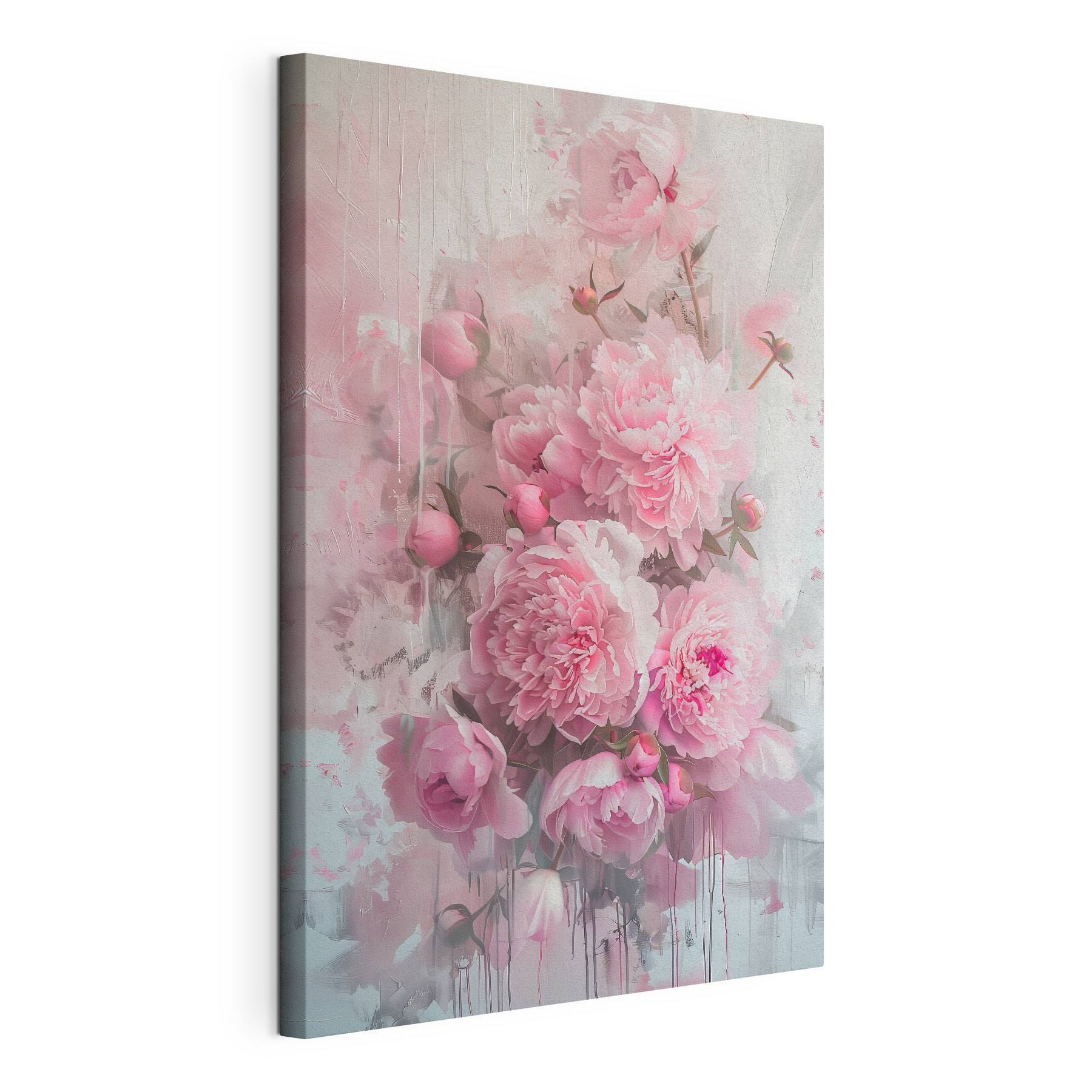 A bunch of pink flowers