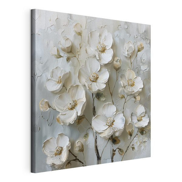 Painting of white flowers