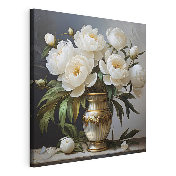 Painting of flowers in a vase