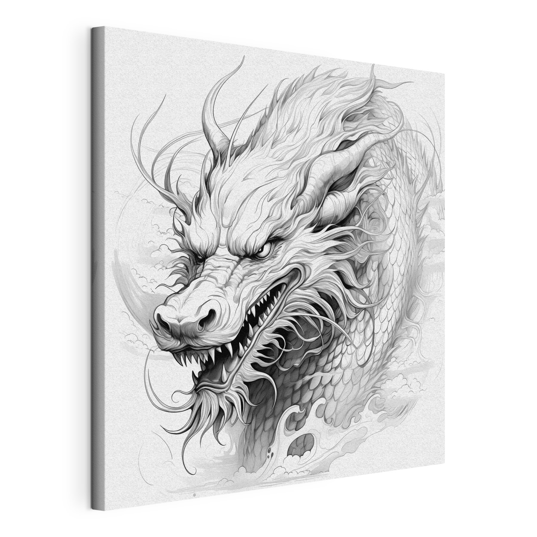 Drawing of a dragon Drawing of a dragon