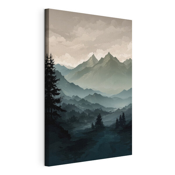 Obraz Krajina hôr a stromov (Katalógové číslo: s39587) Obraz Obraz Krajina hôr a stromov (Katalógové číslo: s39587)