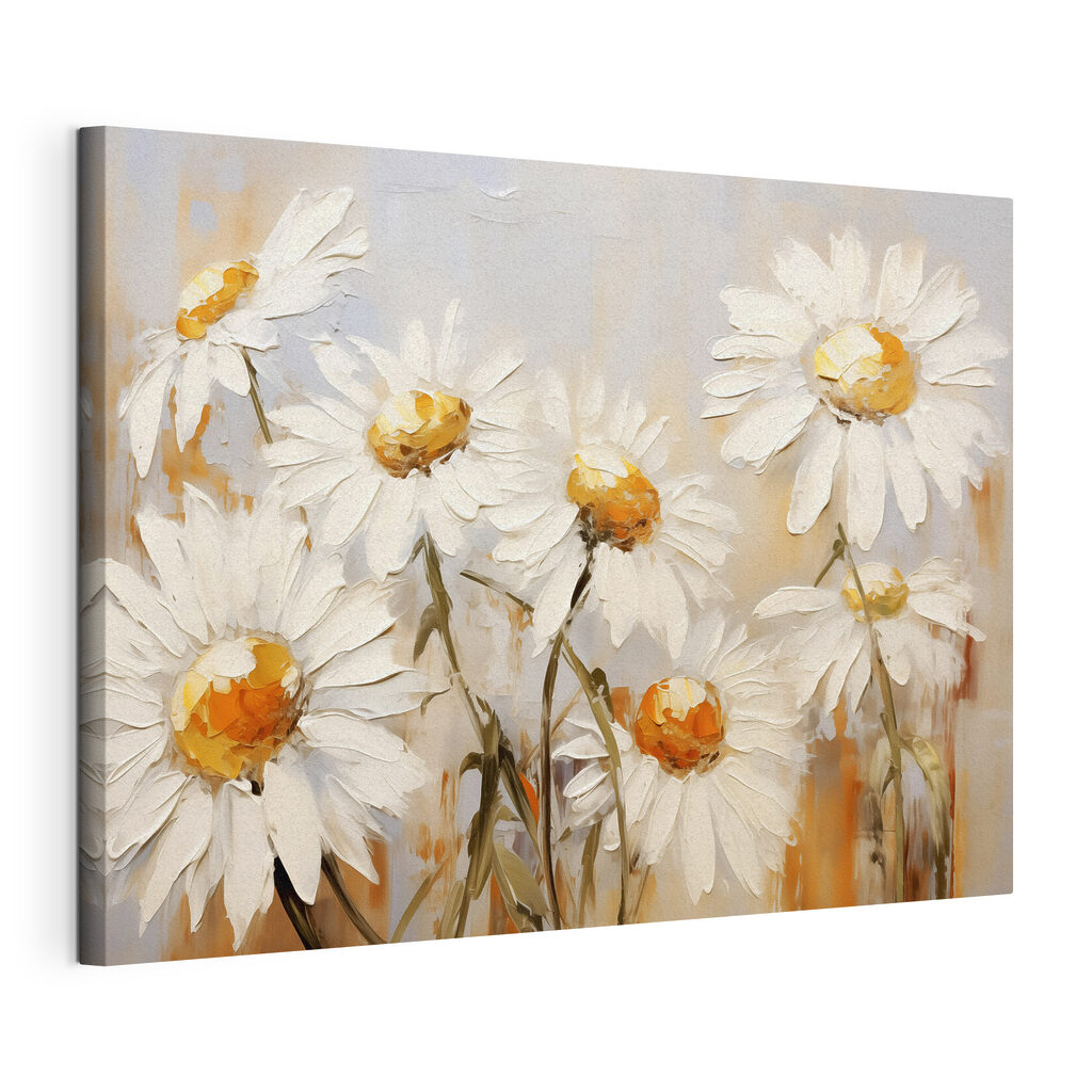 Painting of white flowers