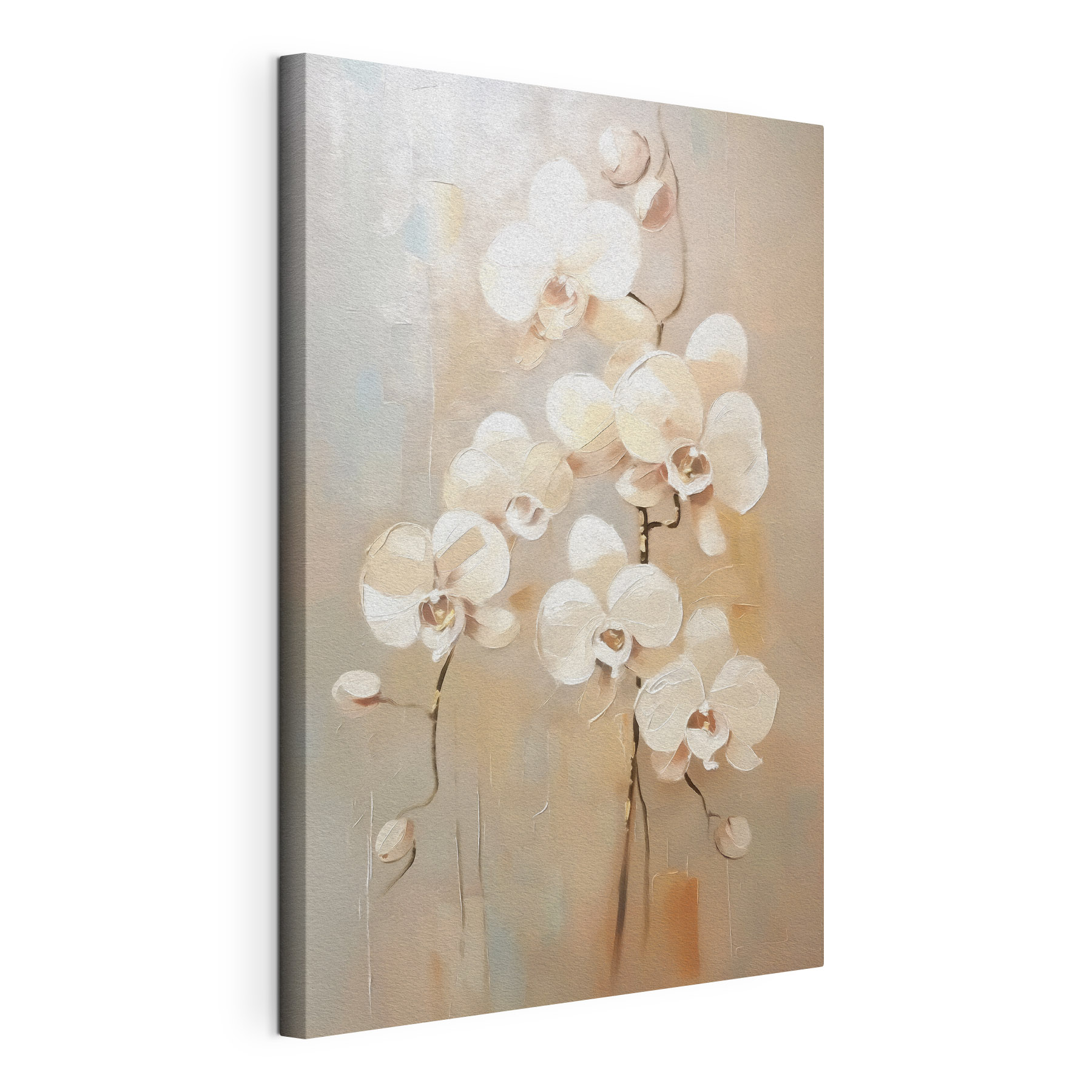 Painting of white flowers Painting of white flowers