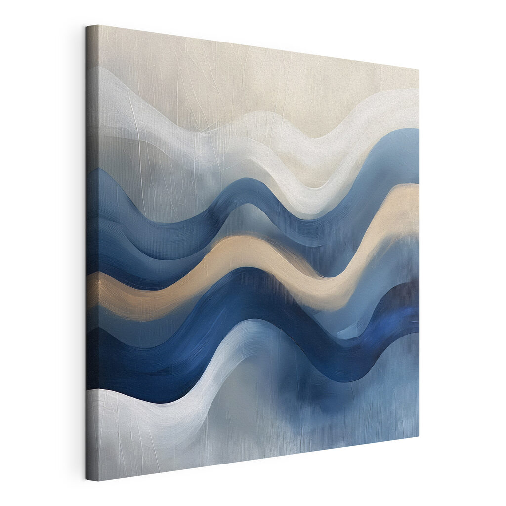 Blue and white wavy lines Blue and white wavy lines