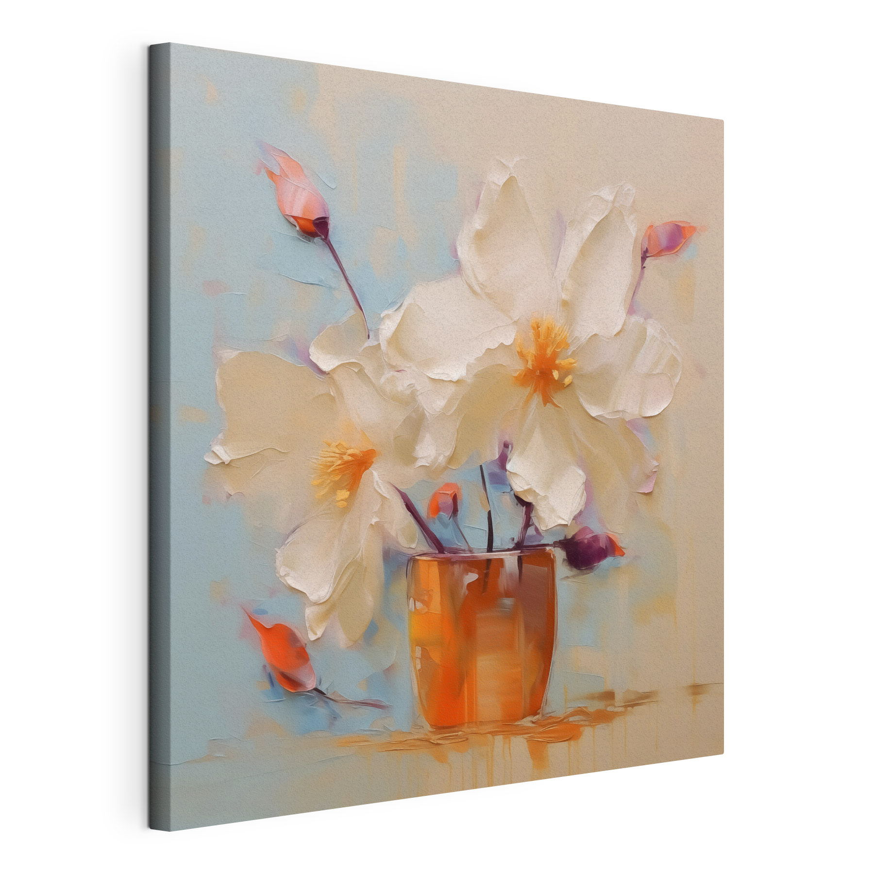 Painting of flowers in a vase Painting of flowers in a vase