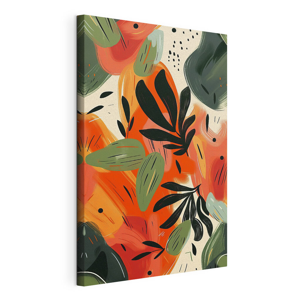 Colorful painting of leaves Colorful painting of leaves