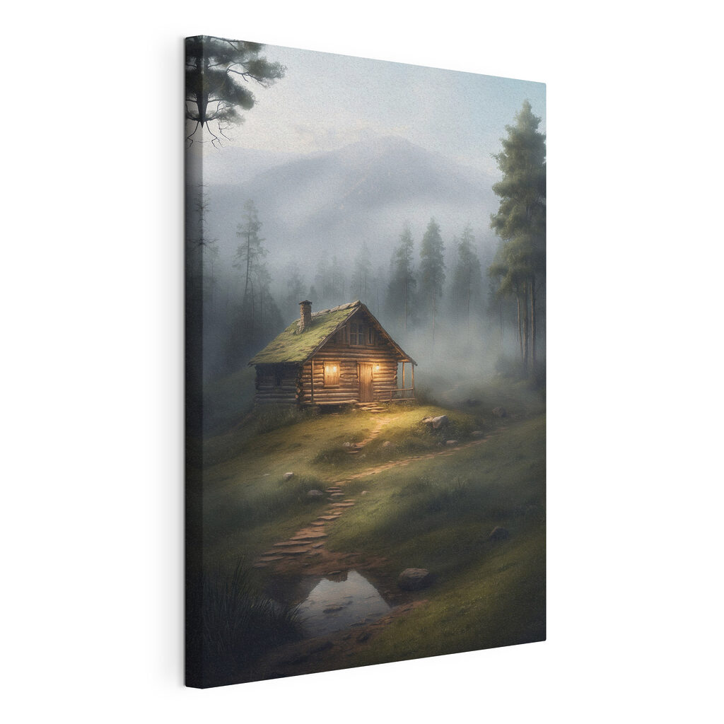 Log cabin in the woods Log cabin in the woods