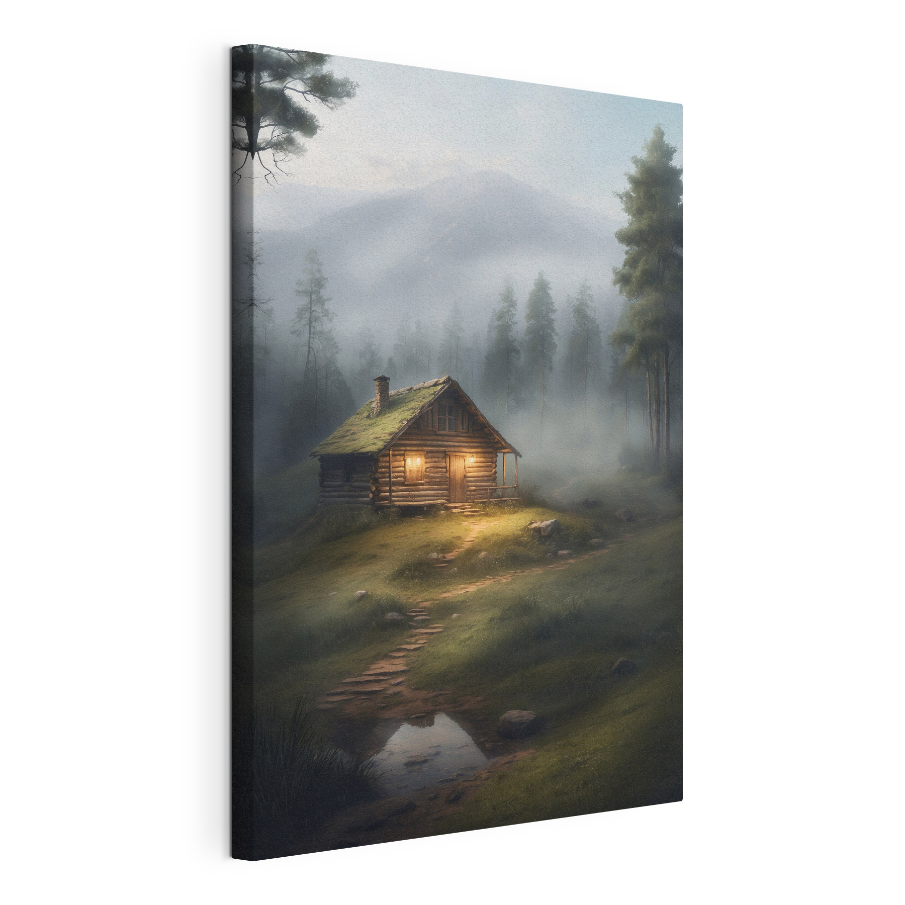 Log cabin in the woods Log cabin in the woods