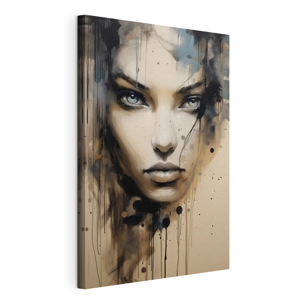 Painting of a woman's face