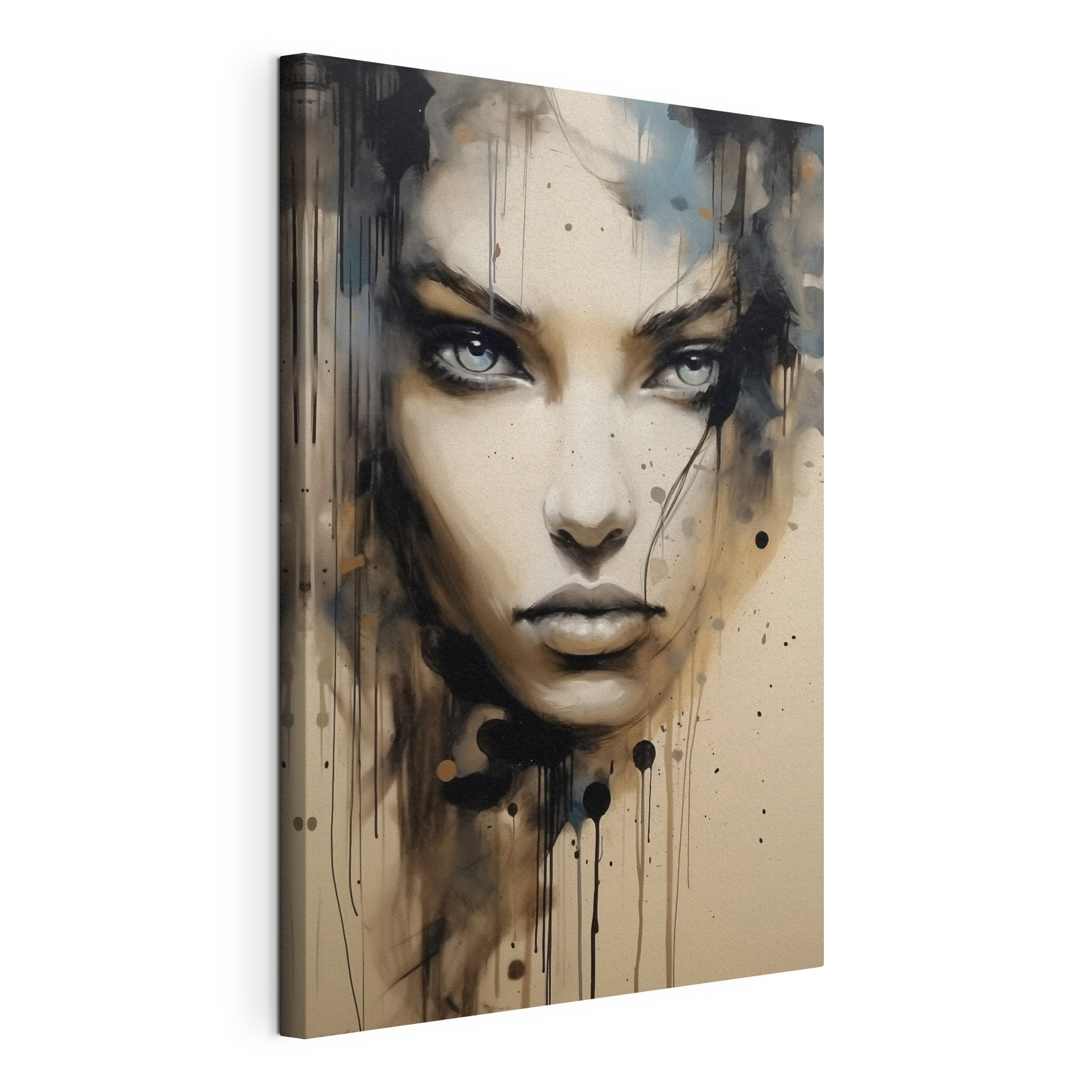 Painting of a woman's face