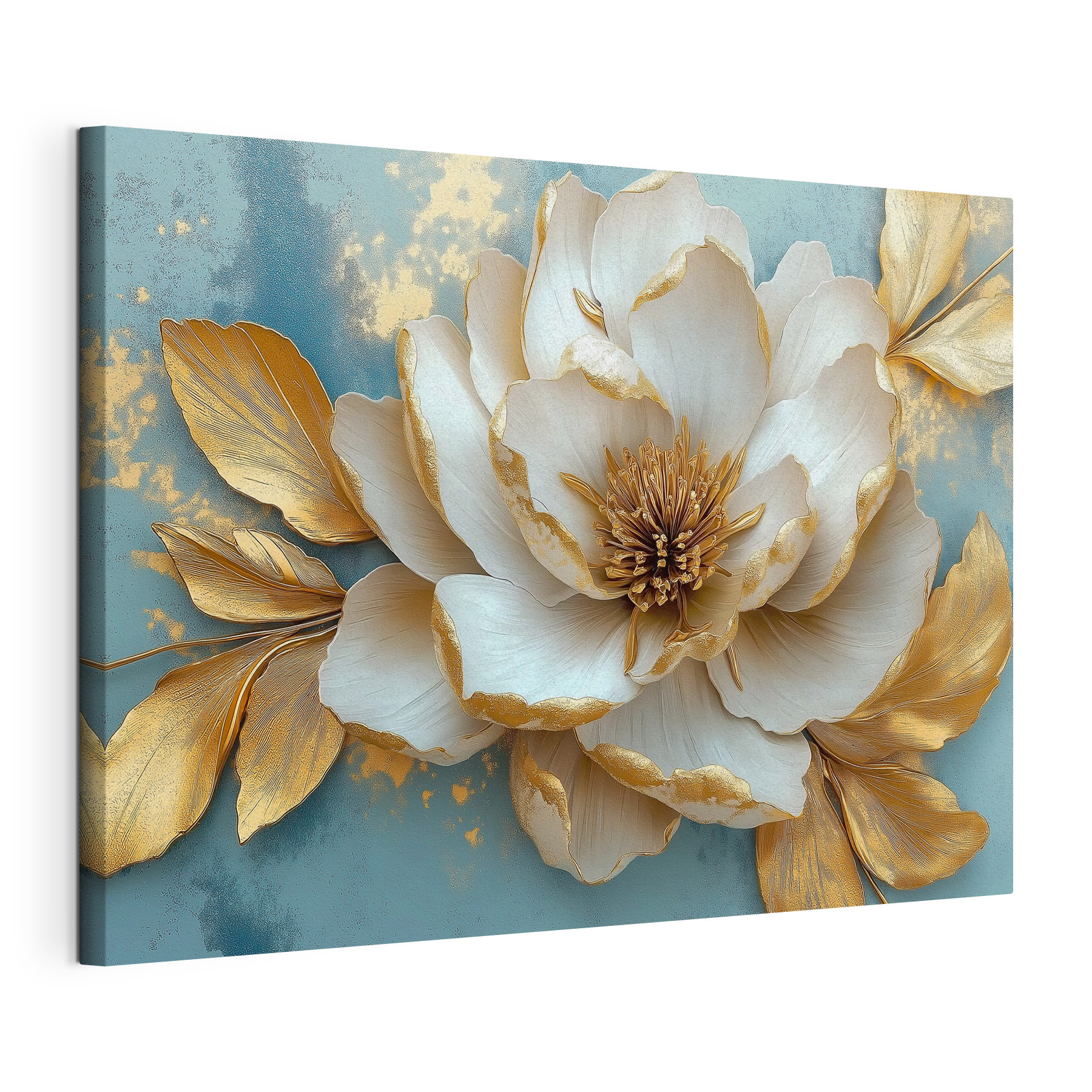 Delicate petals on vibrant background