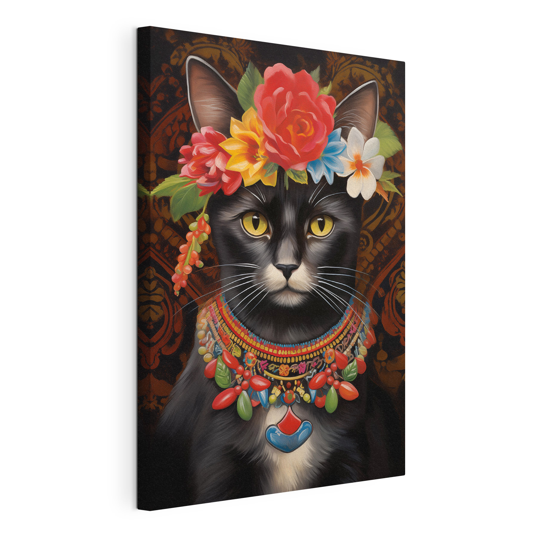 Cat wearing a flower crown Cat wearing a flower crown