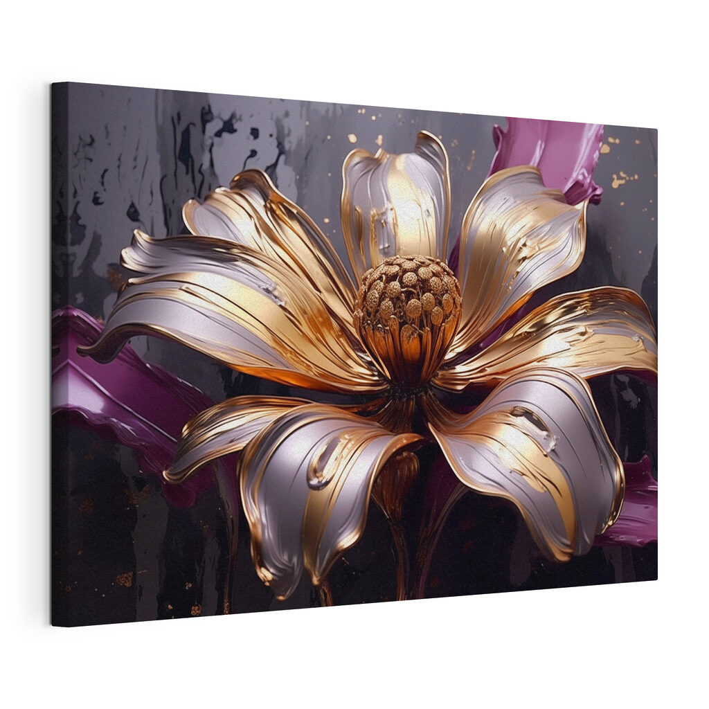 Beautiful flower with flowing petals