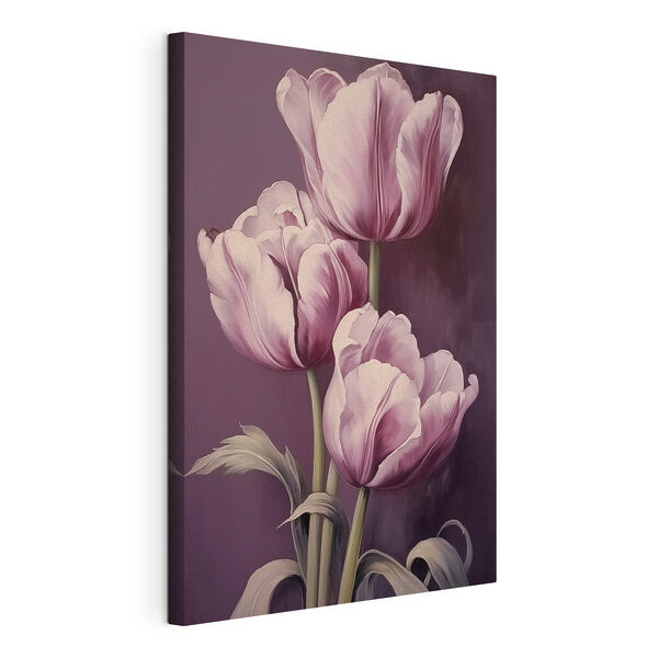 Obraz Obraz Maľovanie ružových tulipánov (Katalógové číslo: s43513)