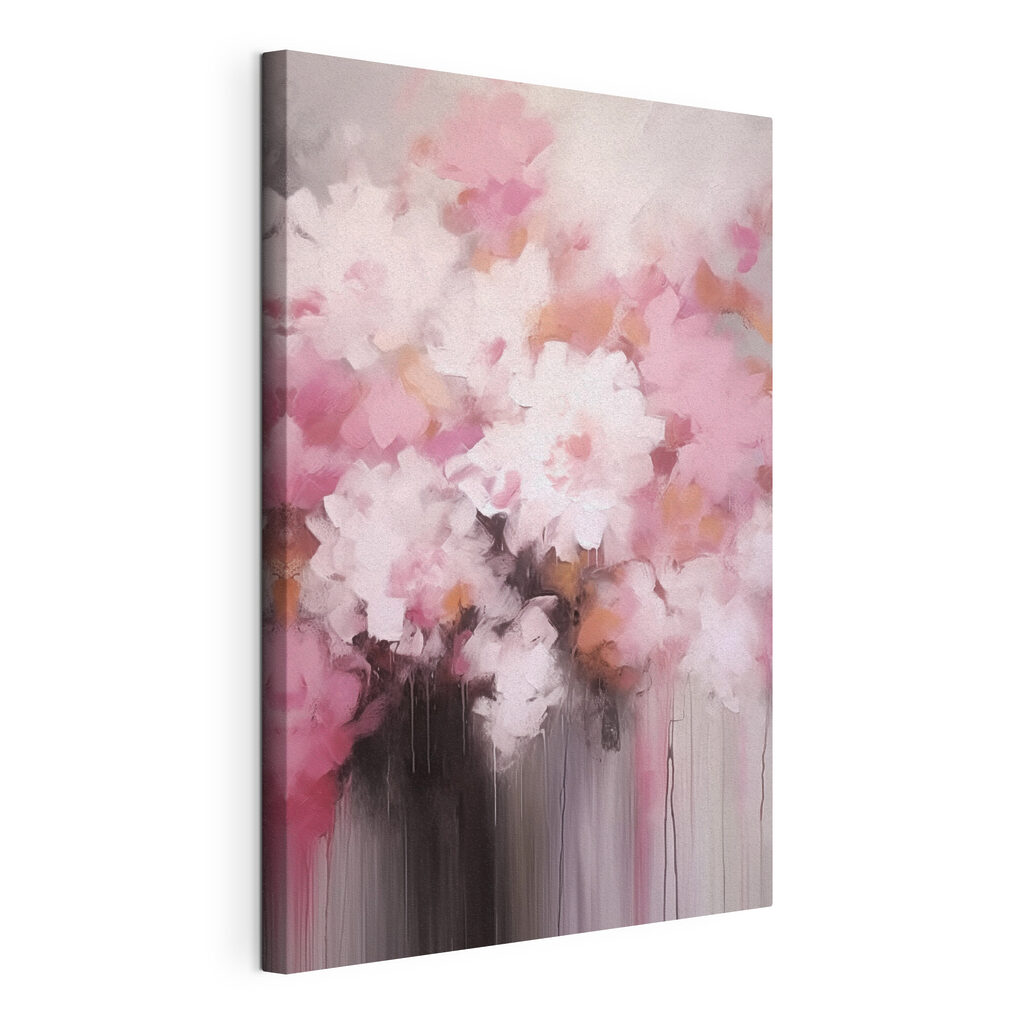 Painting of pink flowers Painting of pink flowers