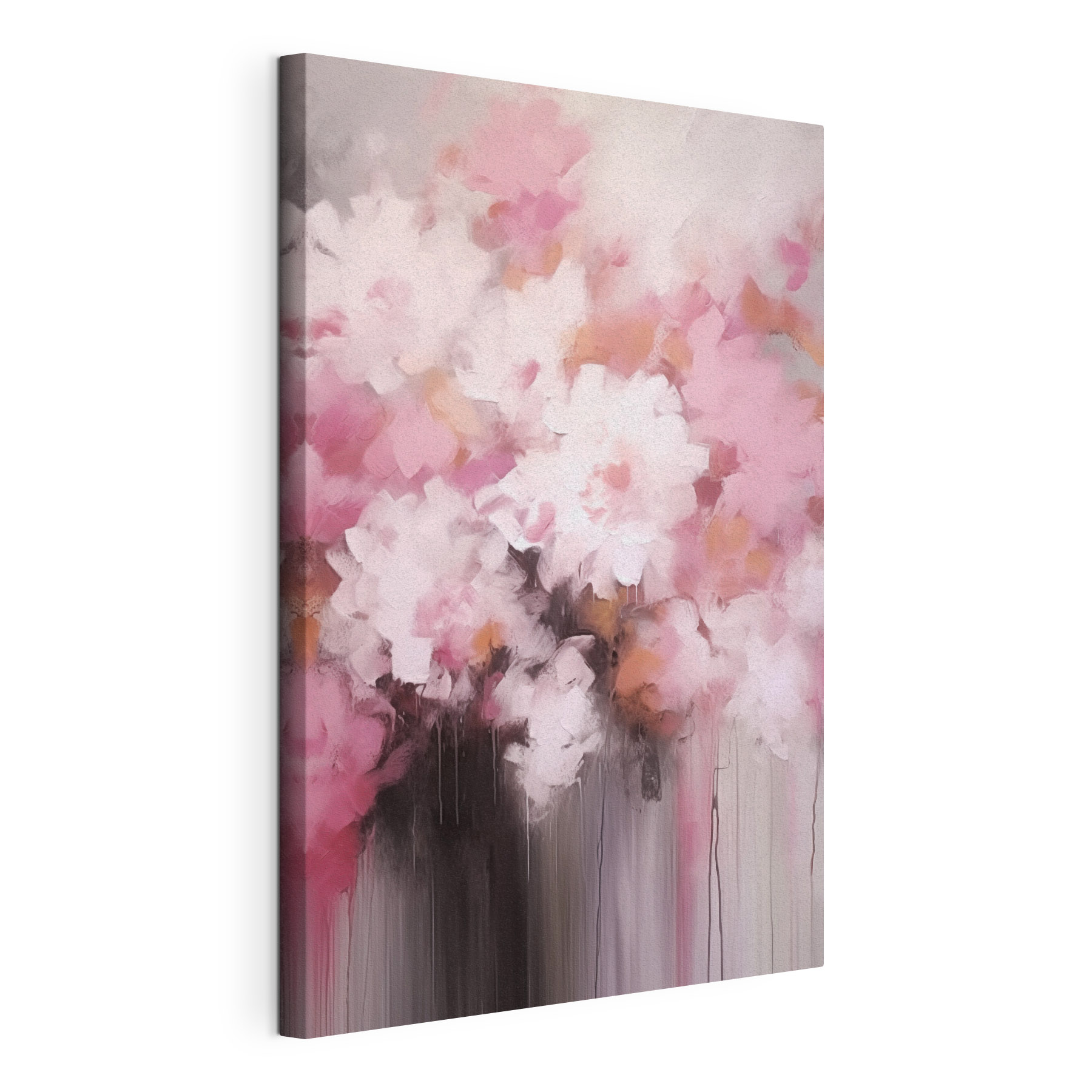Painting of pink flowers Painting of pink flowers