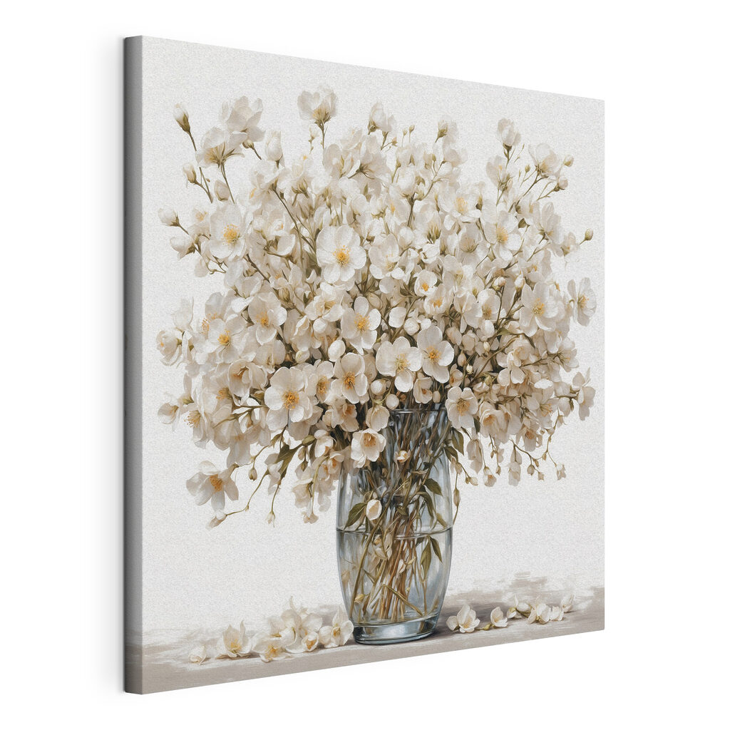 Vase of white flowers Vase of white flowers