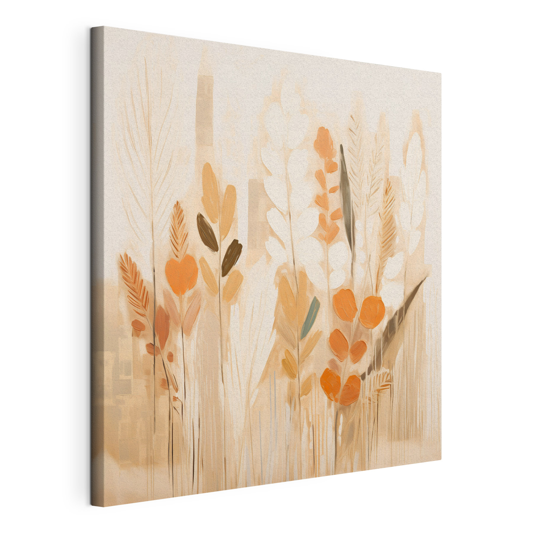 Painting of plants with leaves