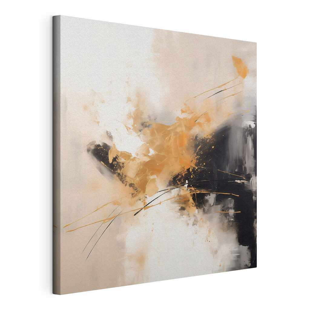 Painting of a black and white wall Painting of a black and white wall