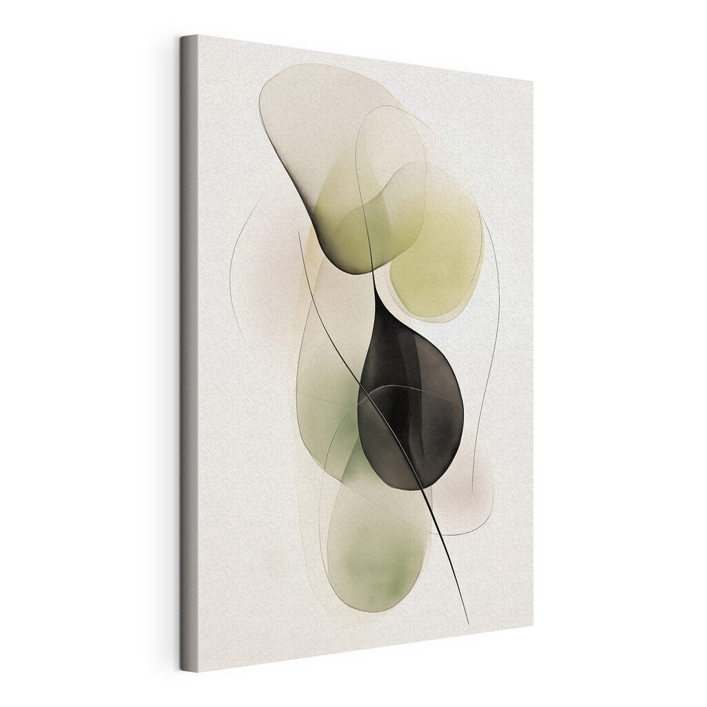 Fluid shapes in soft colors blend