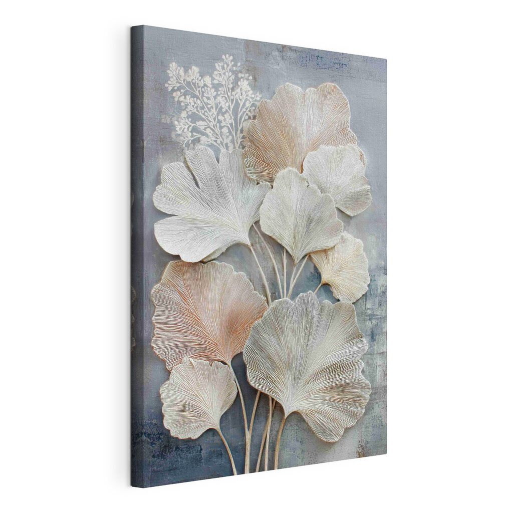 Group of white and brown leaves Group of white and brown leaves