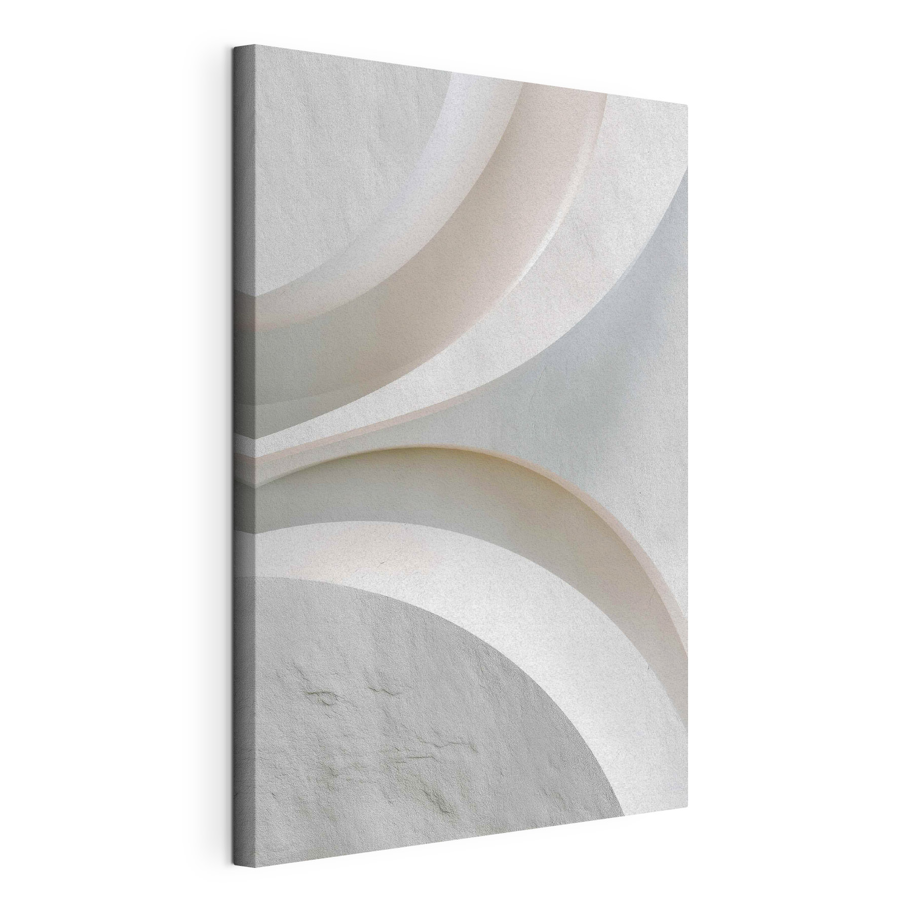 White wall with curved lines White wall with curved lines