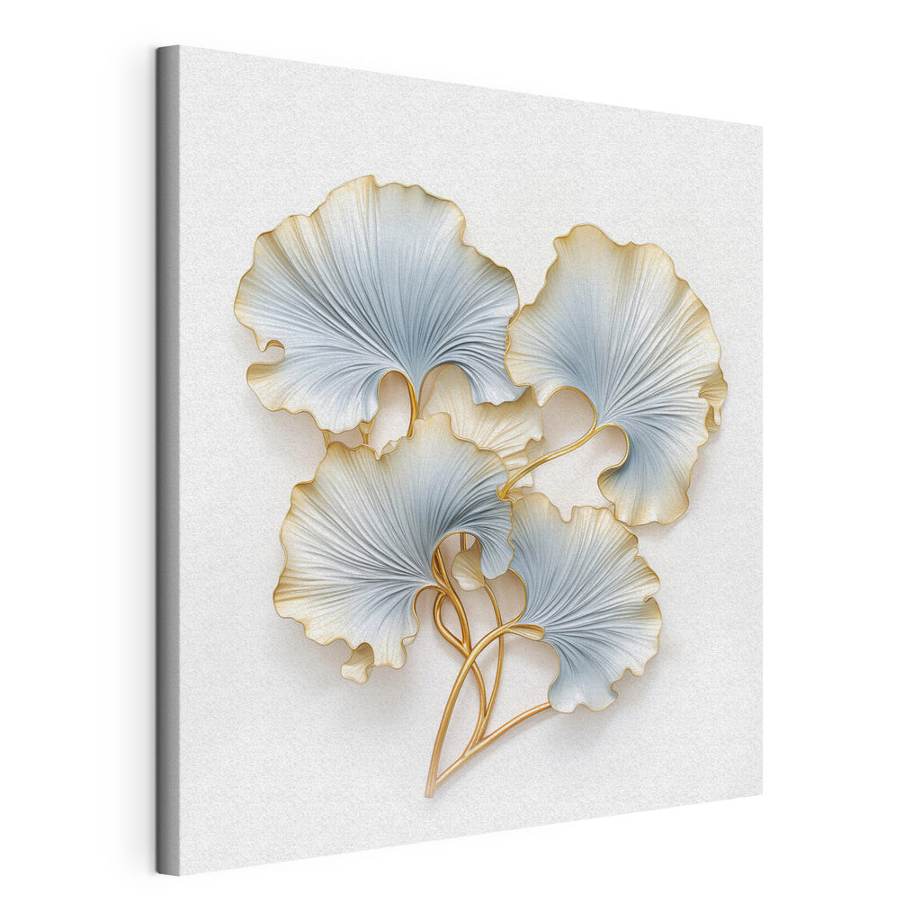 Delicate leaves in soothing colors