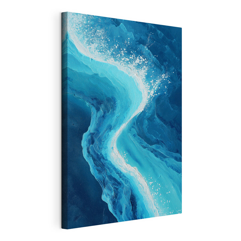Blue and white water Blue and white water