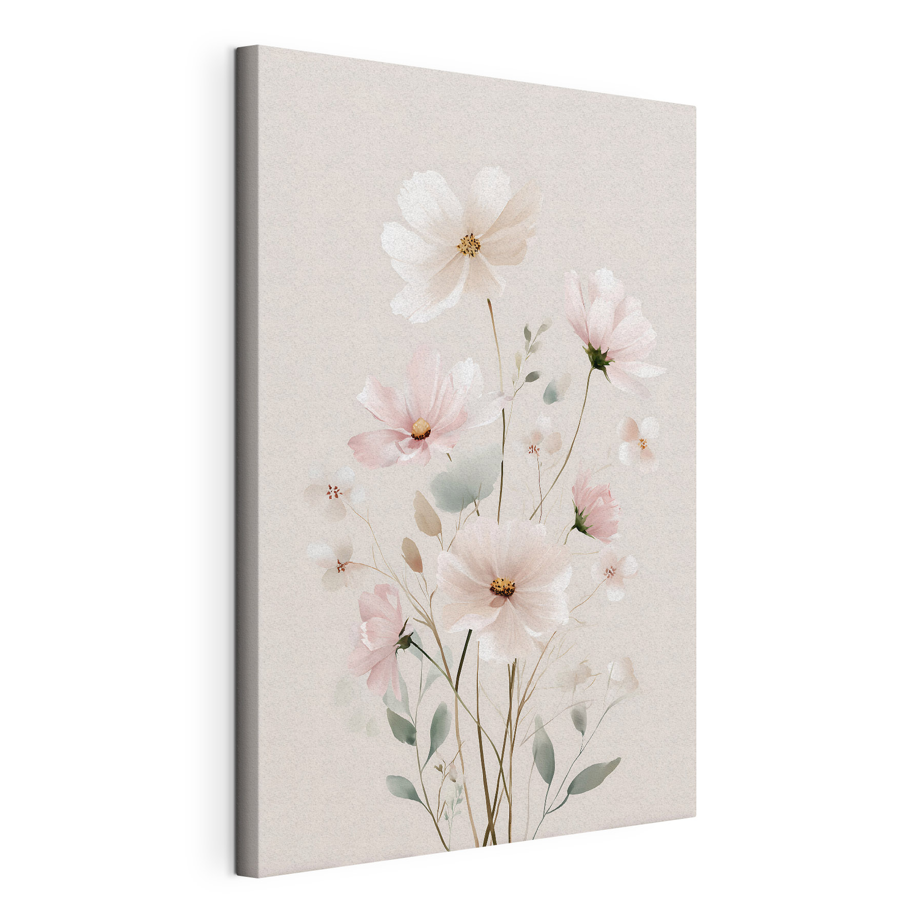 Delicate blooms in soft pastel hues