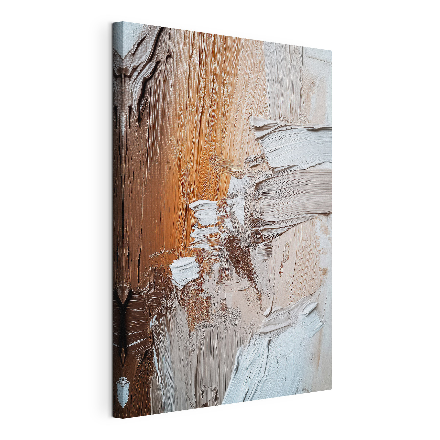 Abstract strokes of earthy tones