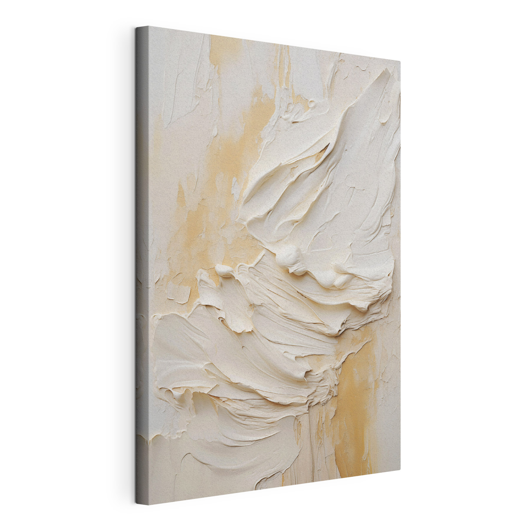 White paint on a wall