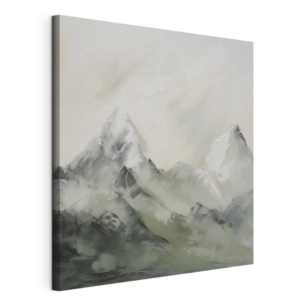 Painting of a mountain range Painting of a mountain range