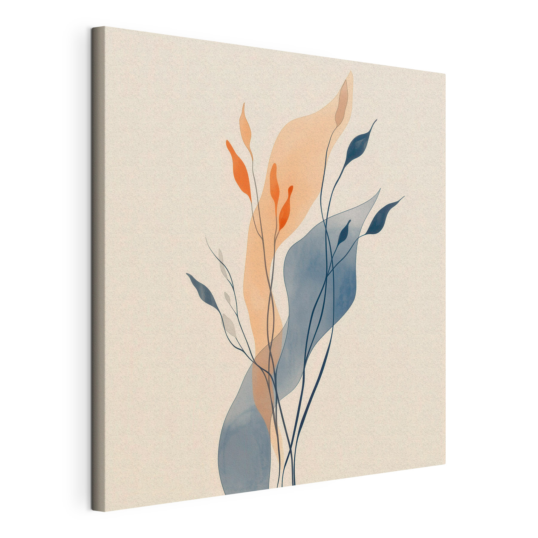 Drawing of leaves and stems