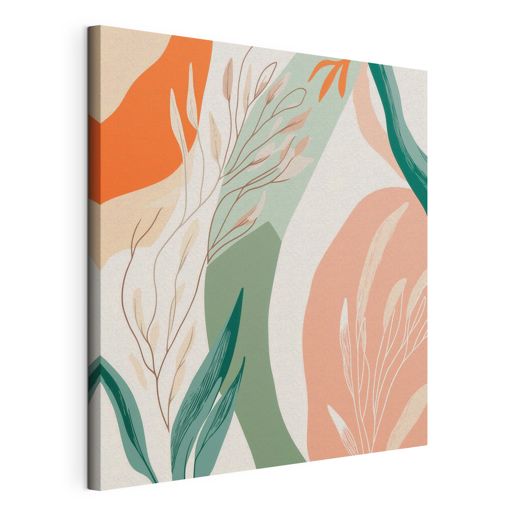Colorful pattern with leaves Colorful pattern with leaves