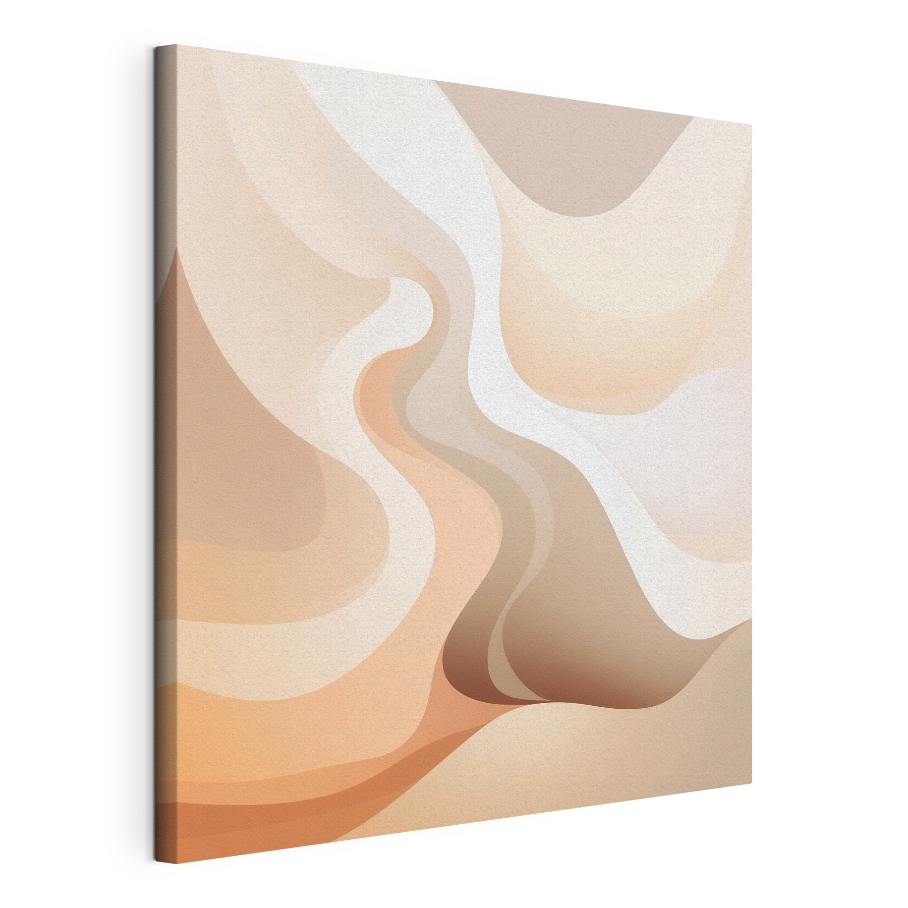 Soft waves of warm hues