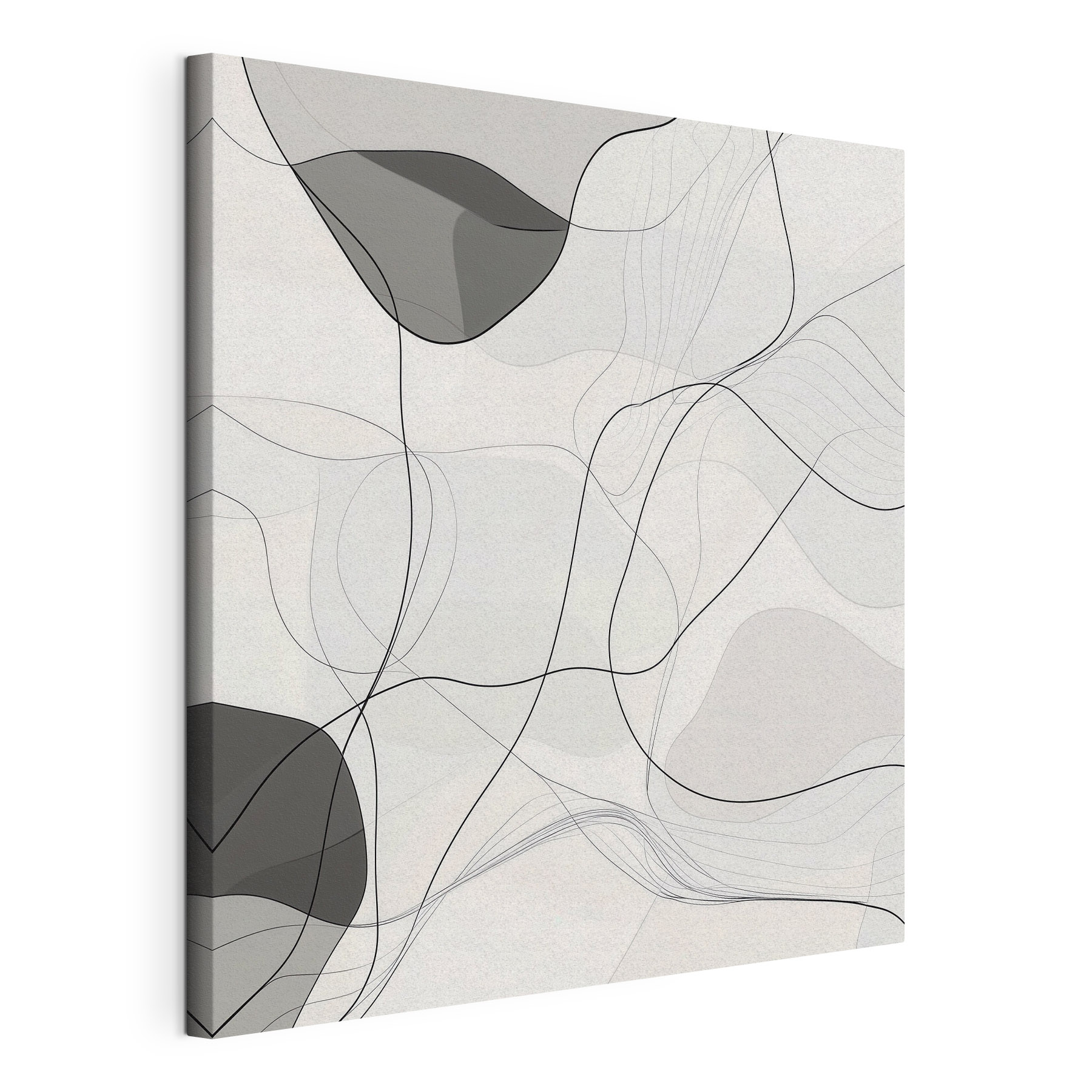 White and black background with black lines
