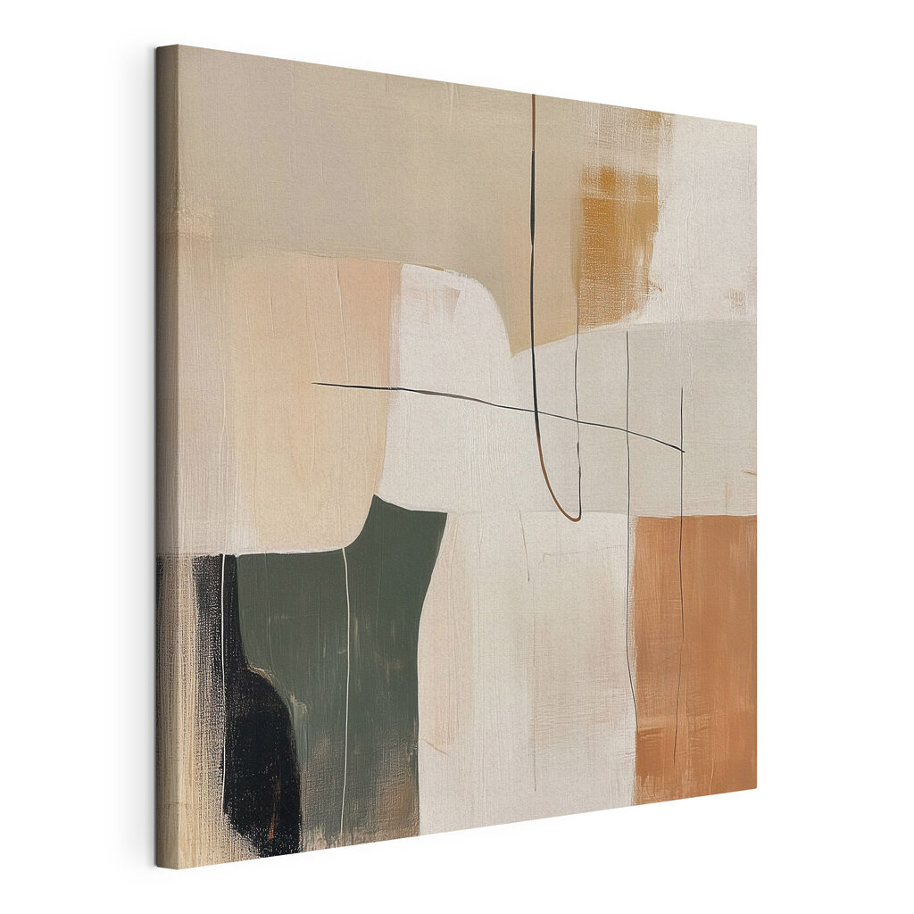 Painting of a white and brown art