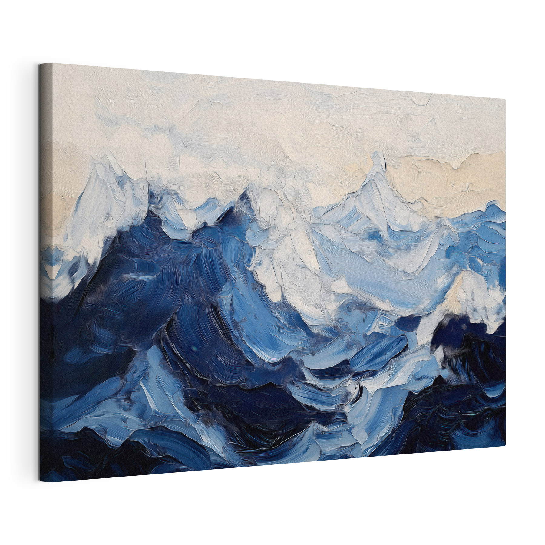 Painting of waves and clouds