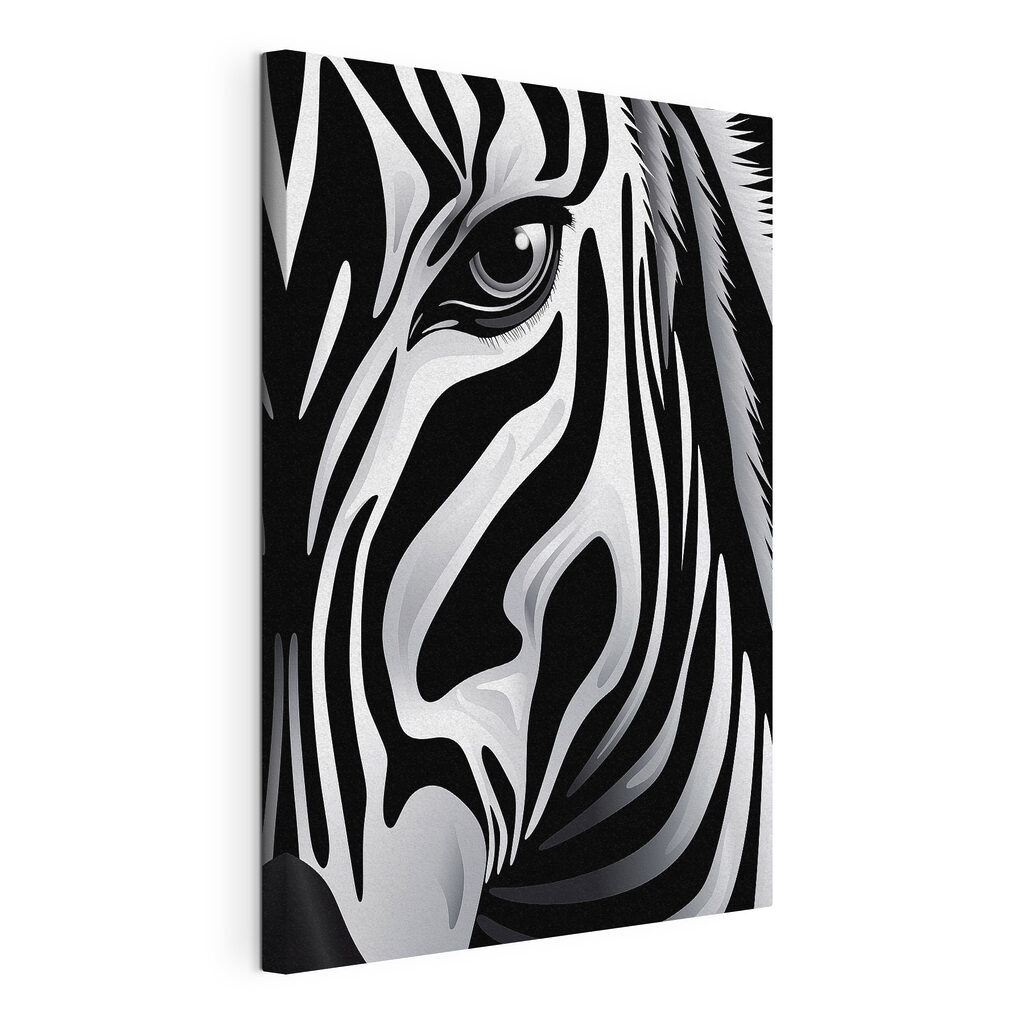 Majestic zebra in monochrome style Majestic zebra in monochrome style