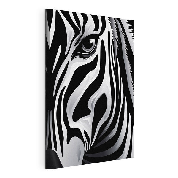 Obraz Obraz Majestátna zebra v čiernobielom štýle (Katalógové číslo: s48957)