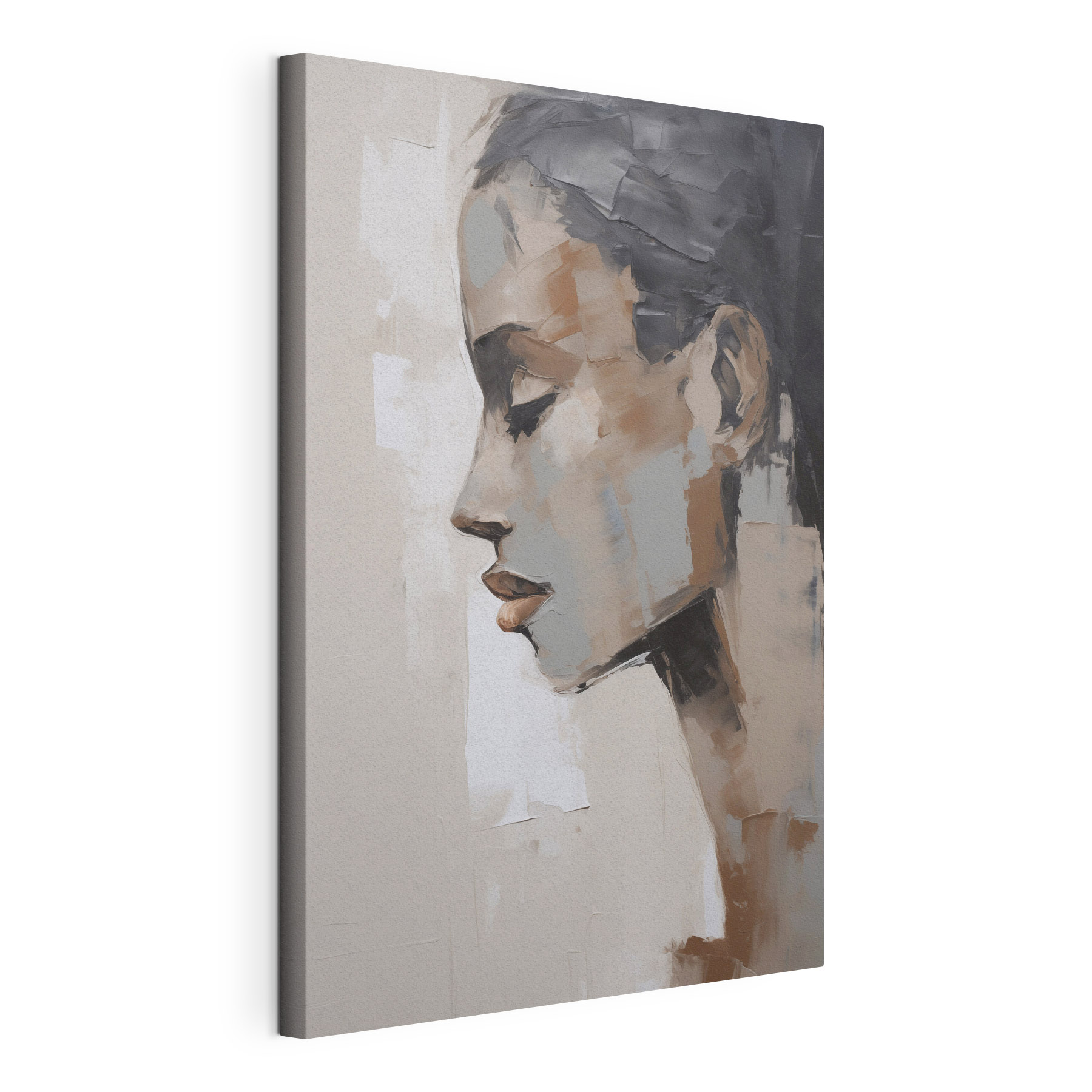 Painting of a woman's face