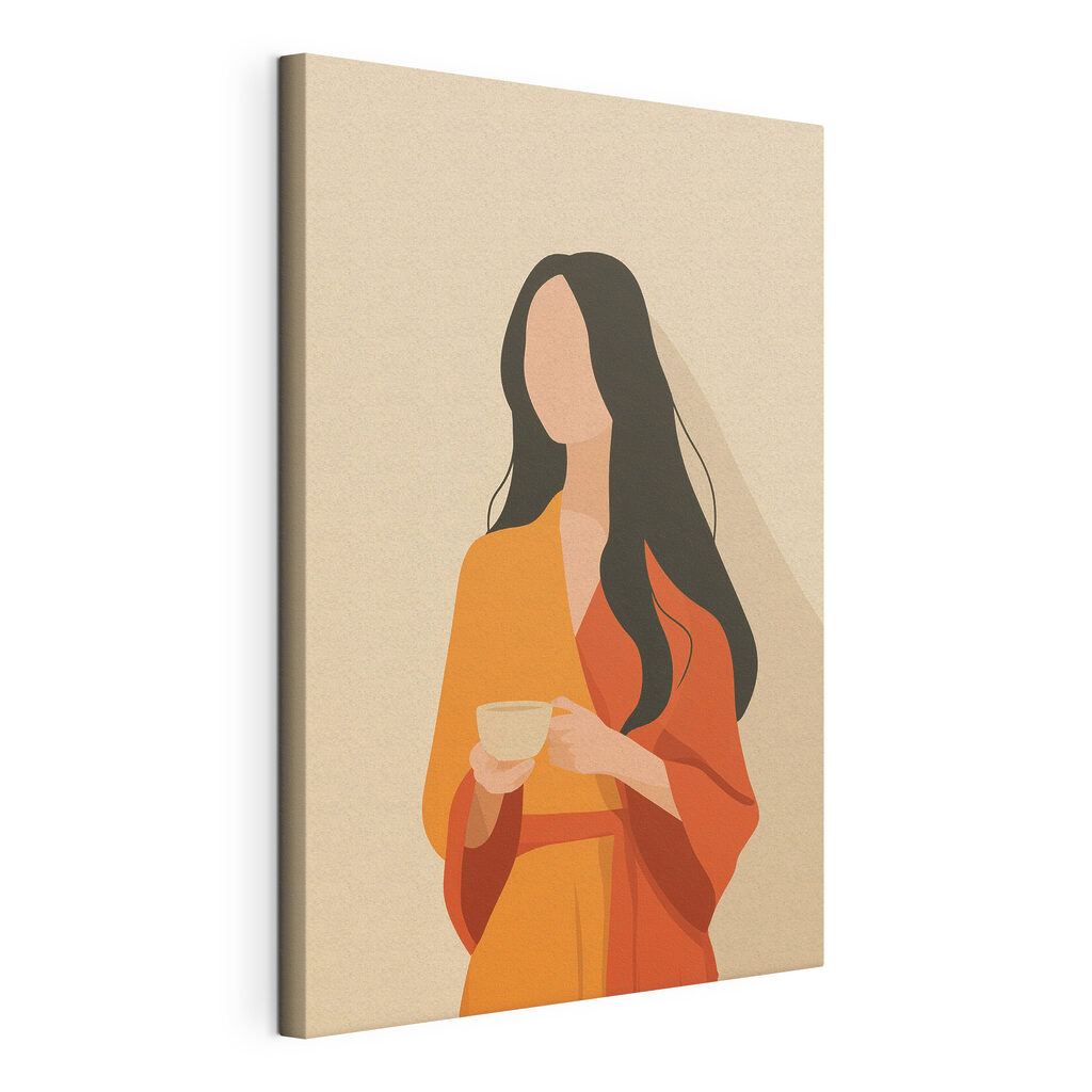 Woman holding a cup Woman holding a cup