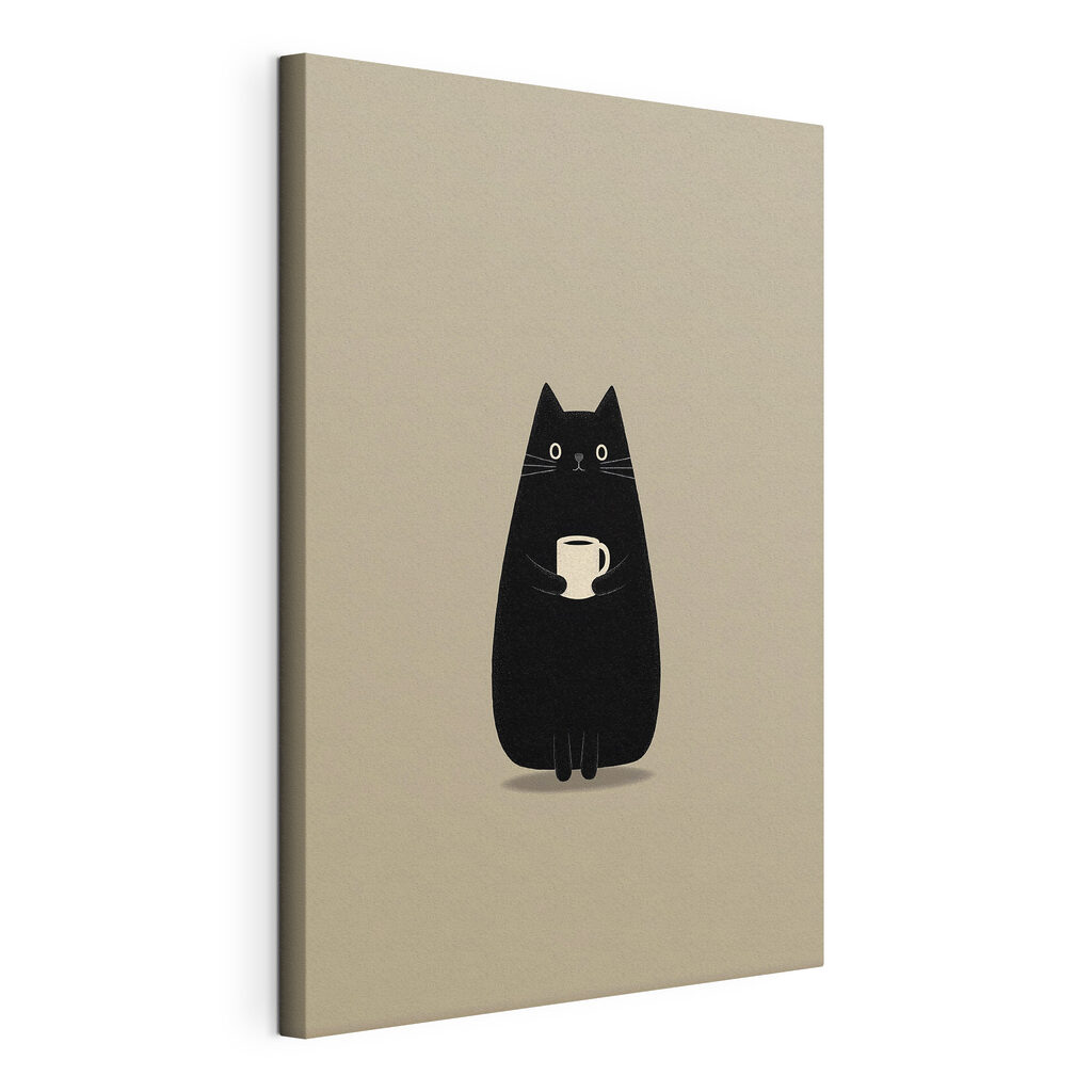 Cat holding a cup Cat holding a cup