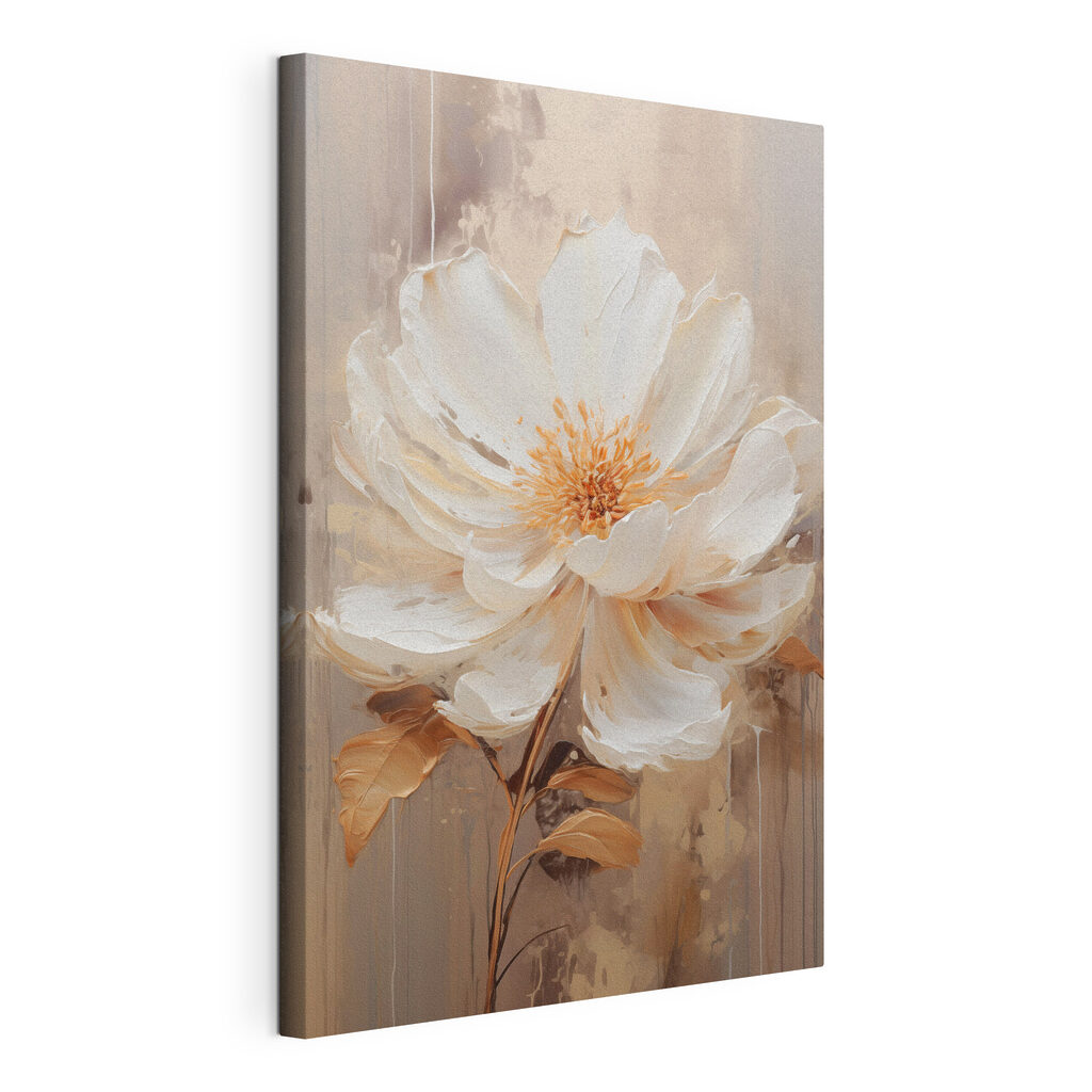 Painting of a white flower